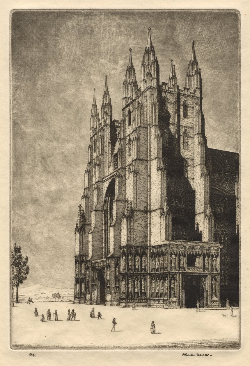Cattedrale di Canterbury da Herbert Gordon Warlow