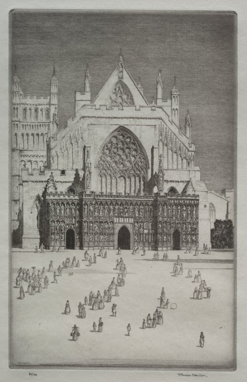 Cattedrale di Exeter da Herbert Gordon Warlow