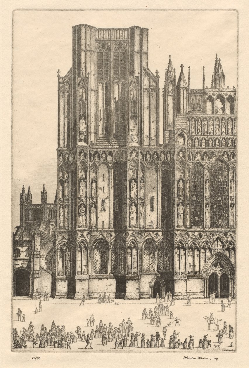 Cattedrale di Wells da Herbert Gordon Warlow