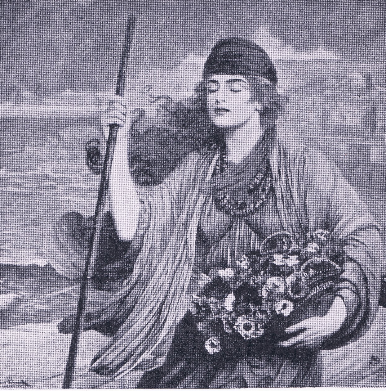 Nydia la ragazza cieca di Pompei, illustrazione da La Biblioteca Mondiale dei Migliori Libri, c.1940 da Herbert Gustave Schmalz