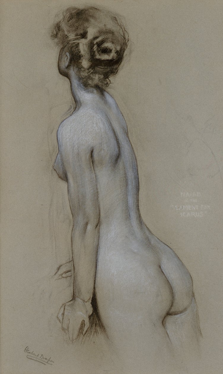 Una Naiade nel Lamento per Icaro da Herbert James Draper