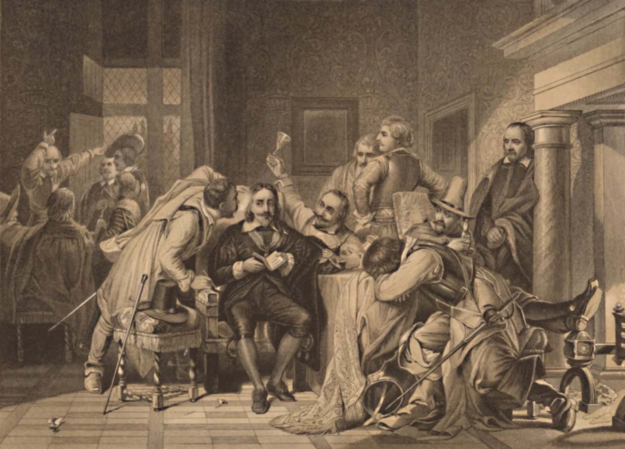 Carlo I nella sala delle guardie, 1886 da Herbert Bourne