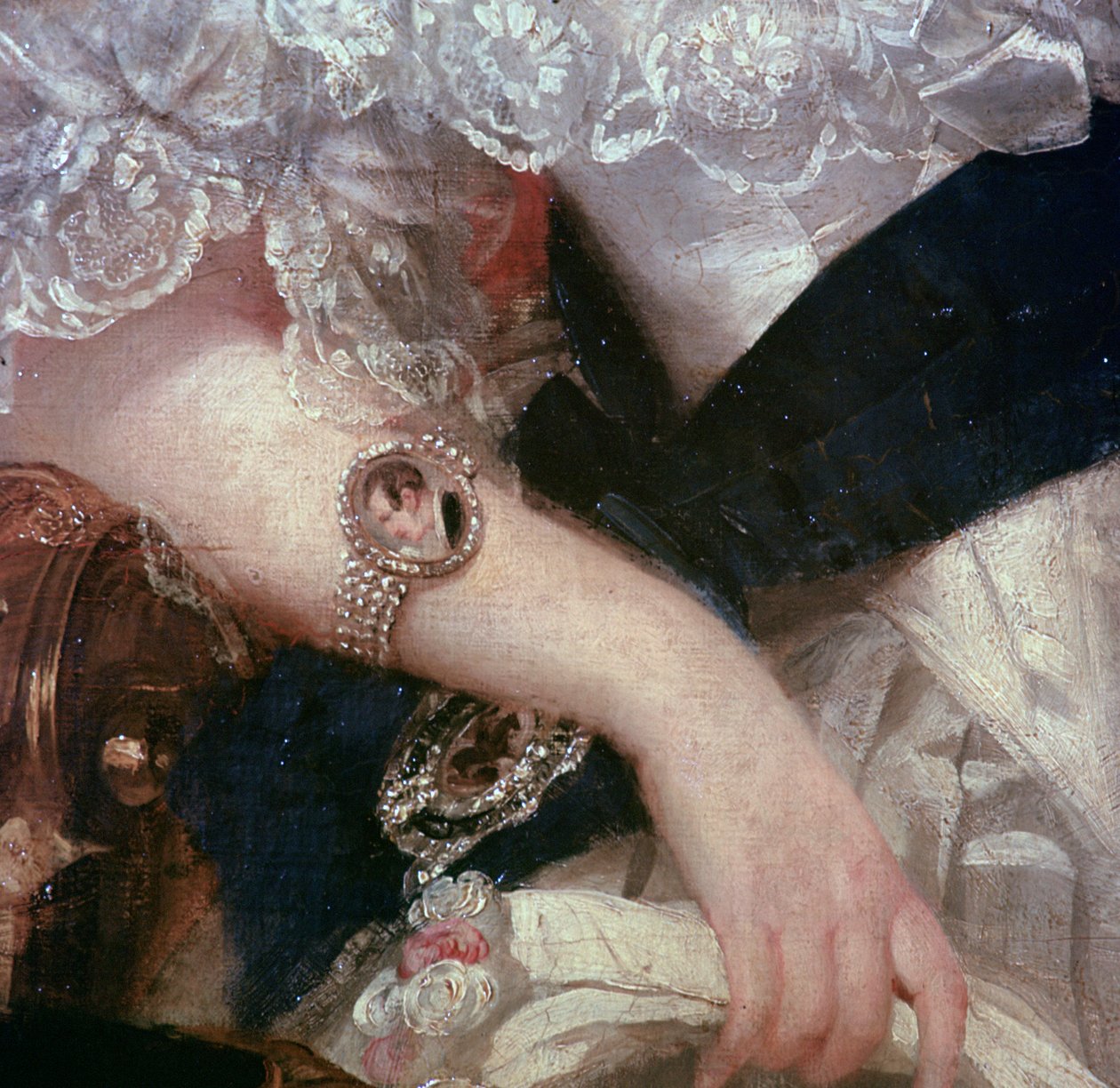 (dettaglio) di un ritratto della Regina Vittoria da Herbert Luther Smith