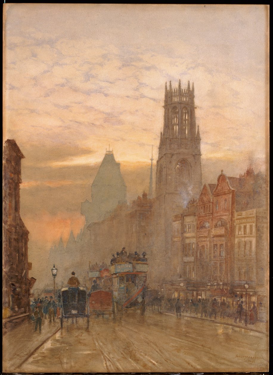 Fleet Street presso Temple Bar da Herbert Menzies Marshall