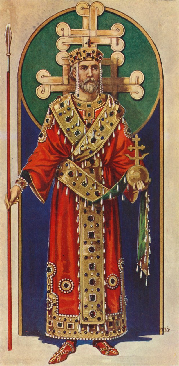 Un imperatore bizantino del decimo, undicesimo e dodicesimo secolo d.C., 1924 da Herbert Norris