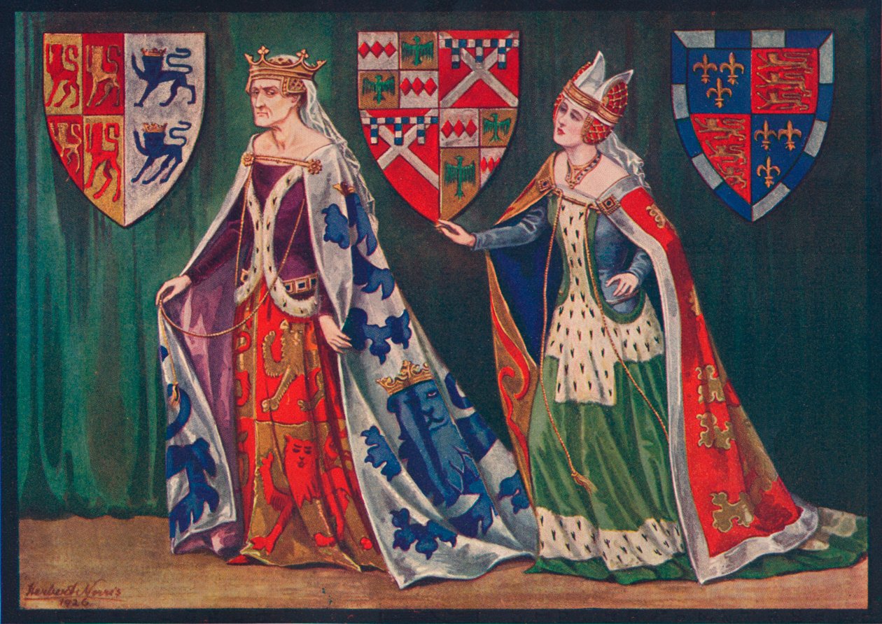 Margherita, Principessa del Galles, 1410. Joice, Lady Tiptoft, 1460, 1926 da Herbert Norris