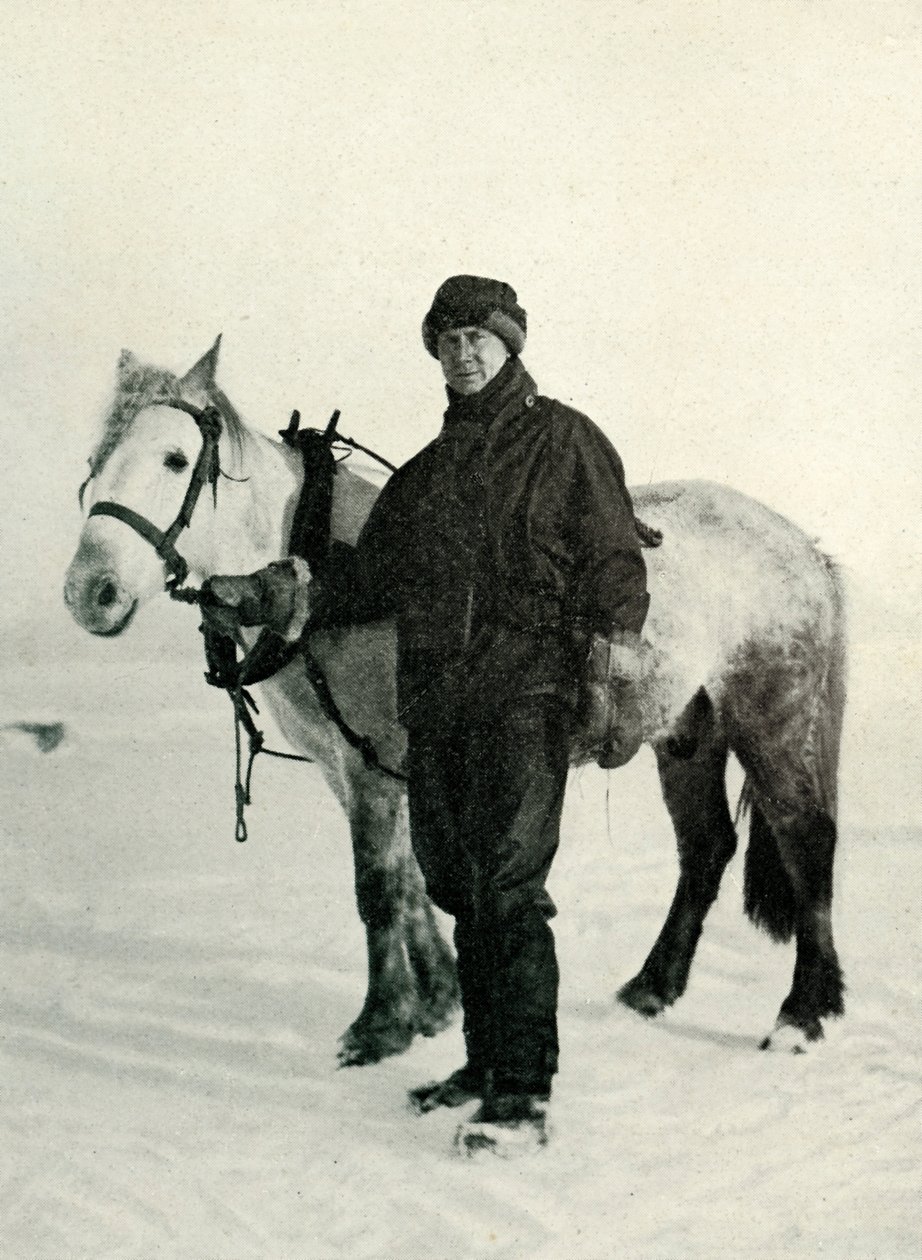 Dr. Wilson e Pony Nobby, c. 1911, 1913 da Herbert Ponting
