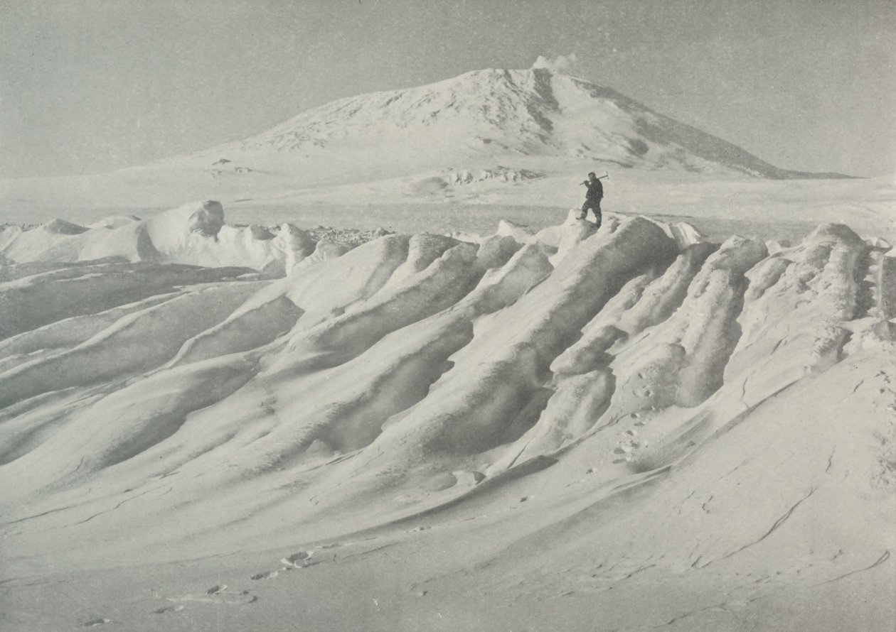 Monte Erebus su un iceberg eroso dall