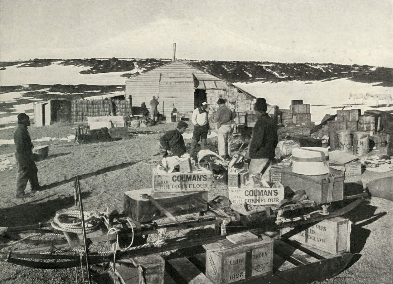 La condizione degli affari una settimana dopo lo sbarco, 1911, 1913 da Herbert Ponting
