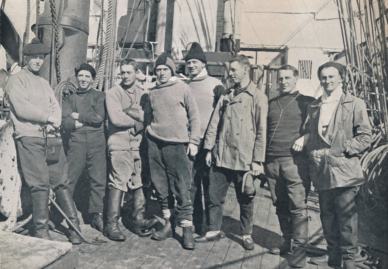 Gli ufficiali della Terra Nova, viaggio del 1912, 1913 da Herbert Ponting