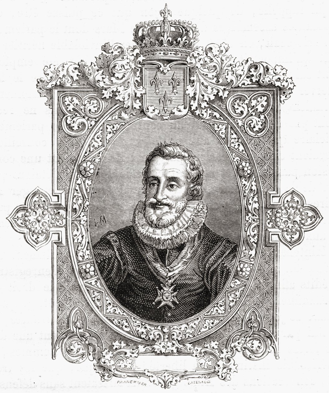 Enrico IV, inciso da Pannemaker-Ligny, da 