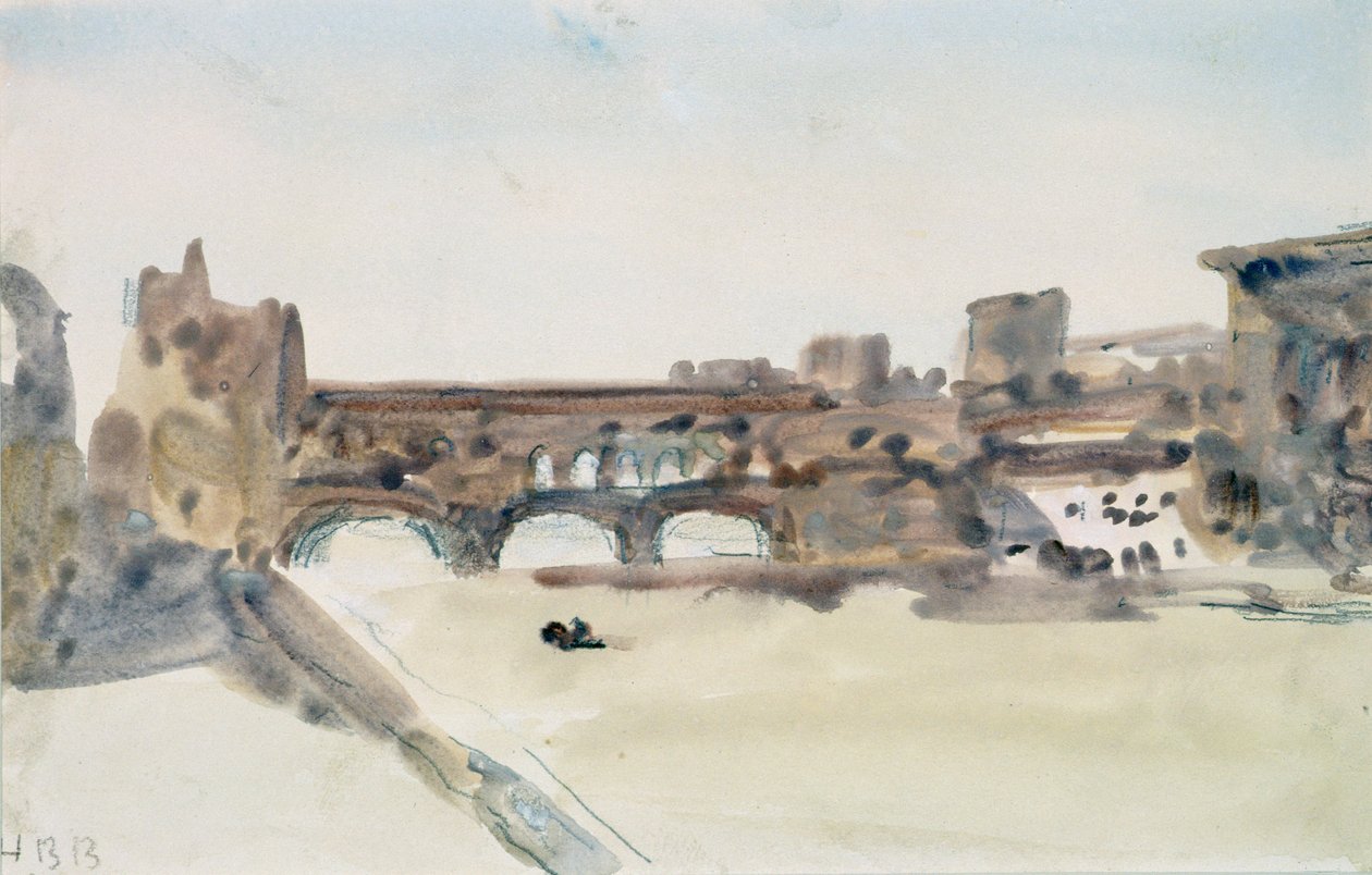 Il Ponte Vecchio, Firenze da Hercules Brabazon Brabazon