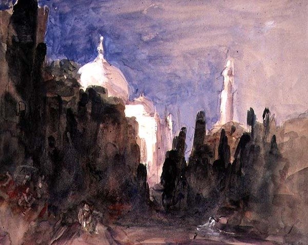 I giardini del Taj Mahal da Hercules Brabazon Brabazon