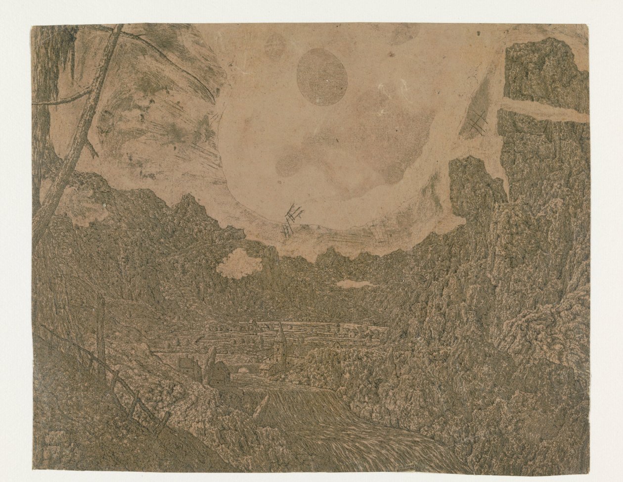 Paesaggio con cascata, seconda versione da Hercules Segers