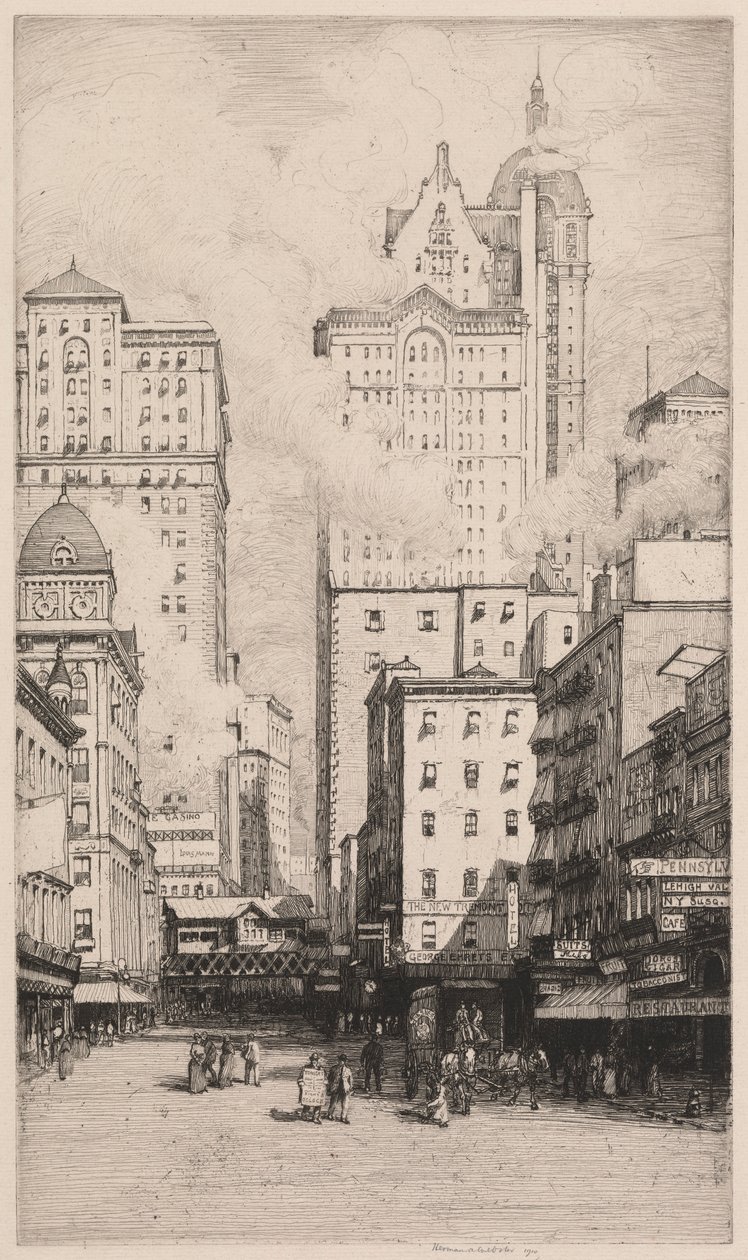 Cortland Street, New York da Herman Armour Webster
