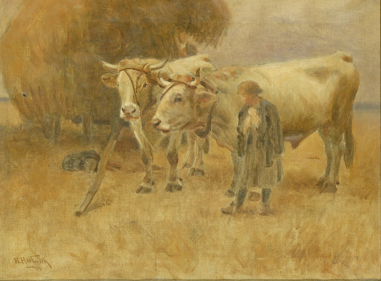 Schizzo per I mietitori da Herman Hartwich