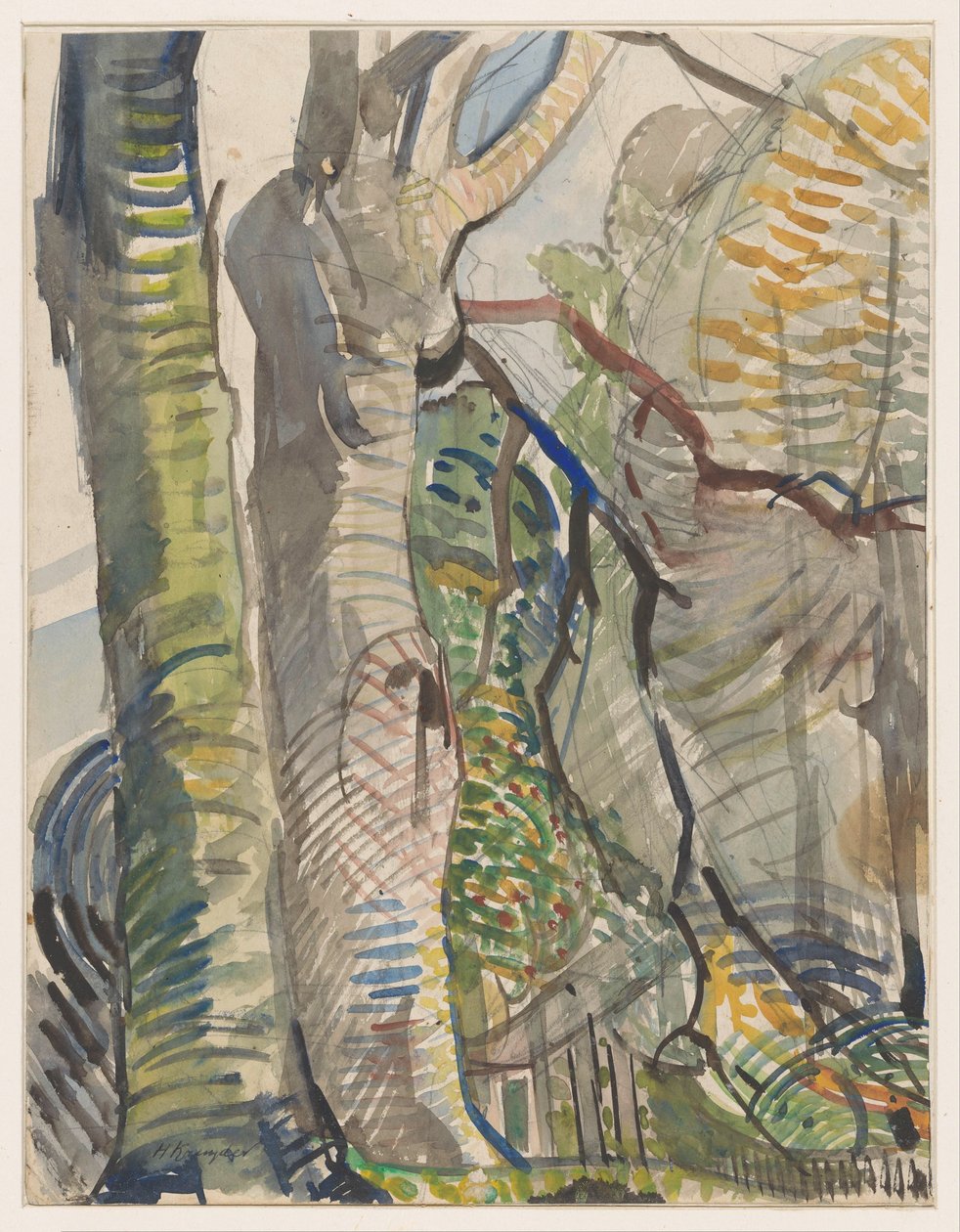 Paesaggio boschivo da Herman Kruyder (signed by artist)