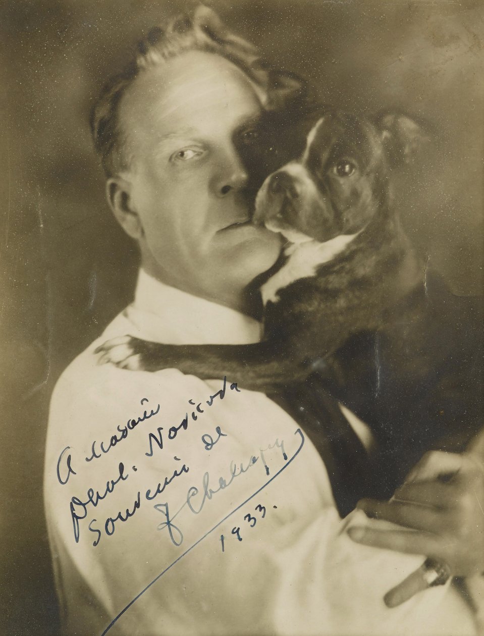 Ritratto del cantante Feodor Ivanovich Chaliapin 1873-1938, c. 1930 da Herman Mishkin