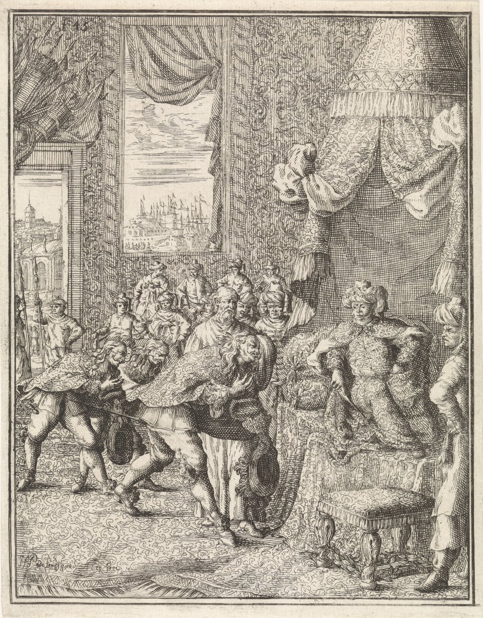 Vasco da Gama in udienza dal re di Calcutta da Herman Padtbrugge