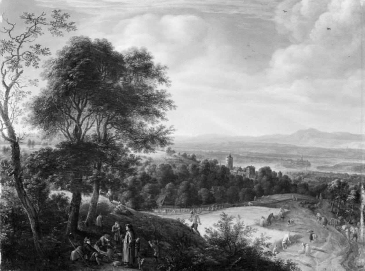 Raccolto in Renania da Herman Saftleven