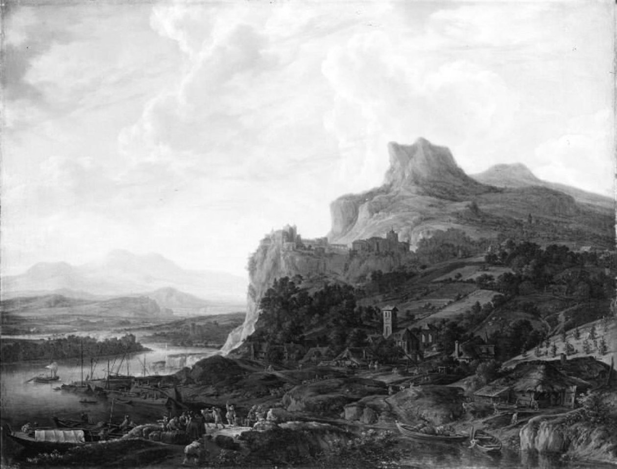 Paesaggio sul Reno da Herman Saftleven