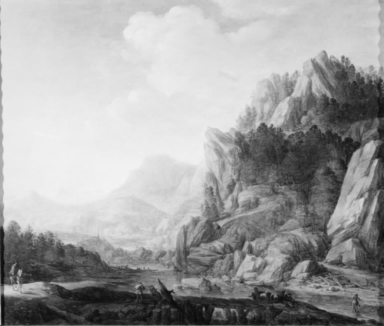 Paesaggio fluviale da Herman Saftleven