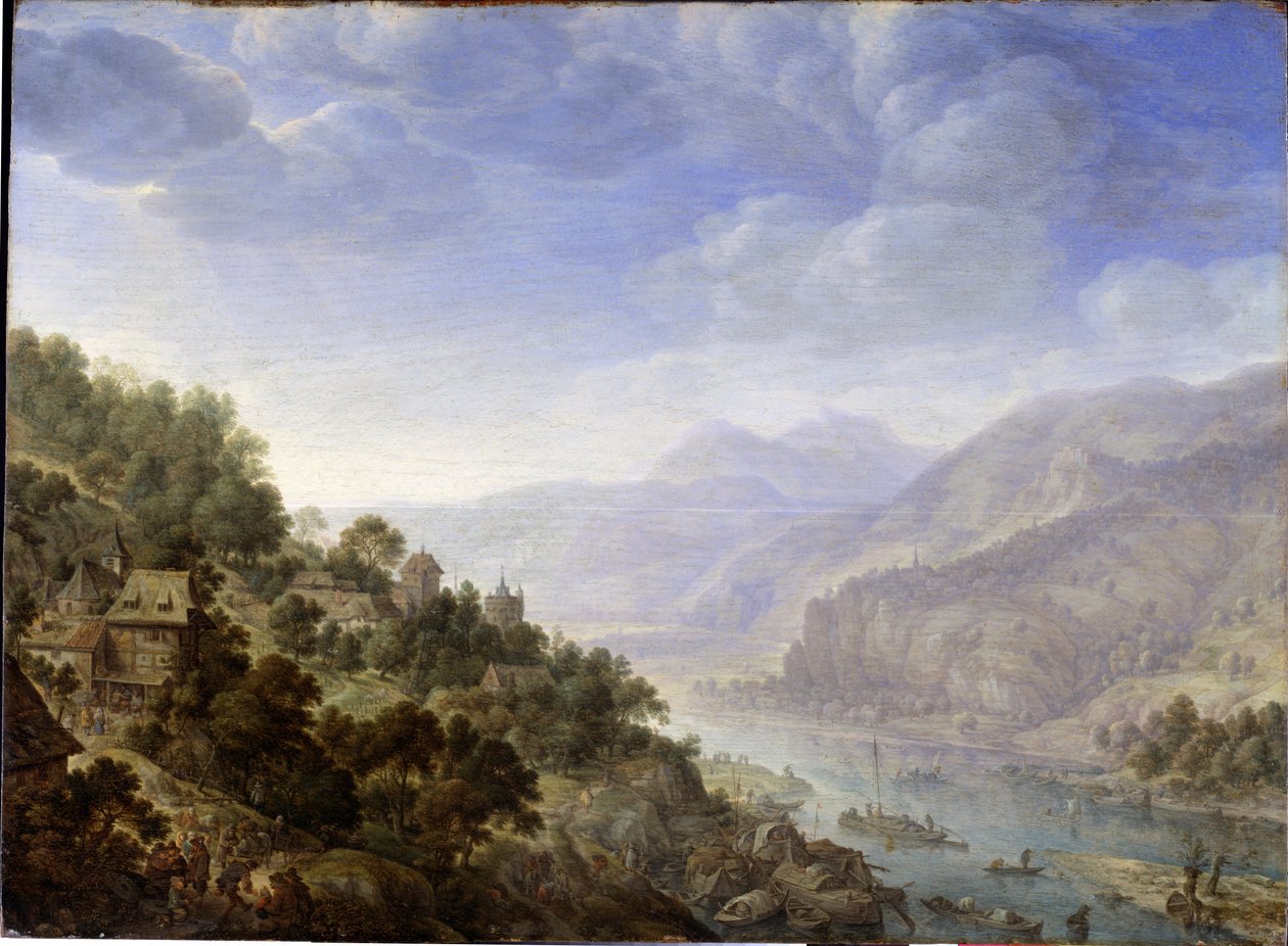 Veduta del Reno da Herman Saftleven