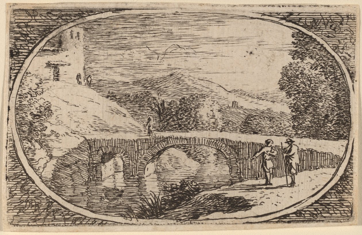 Un ponte di pietra da Herman van Swanevelt