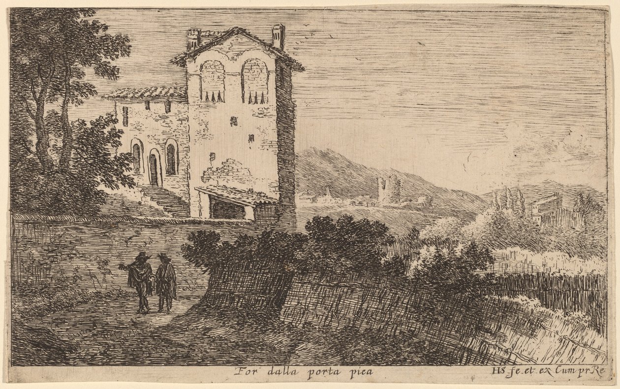 Villa fuori Porta Pia da Herman van Swanevelt