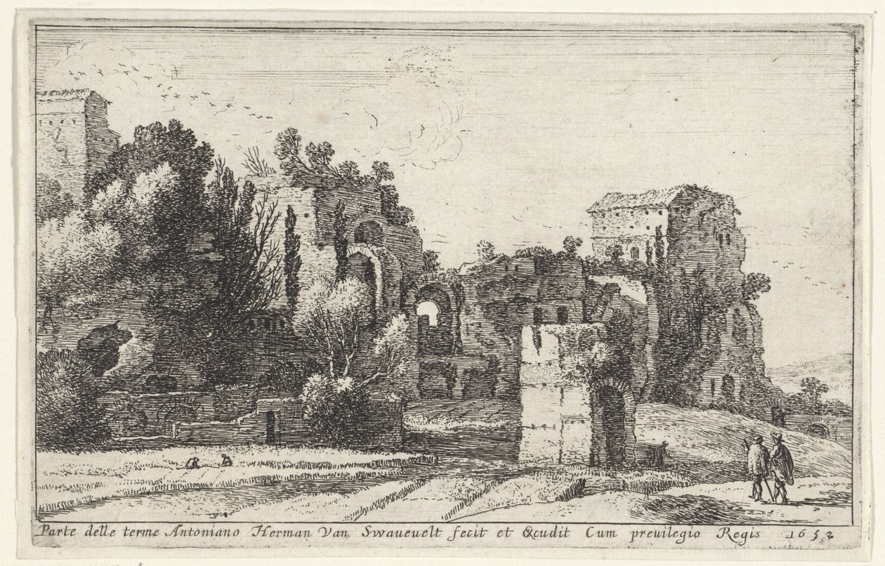 Veduta delle Terme di Caracalla
Parte delle terme Antoniano (titolo sull