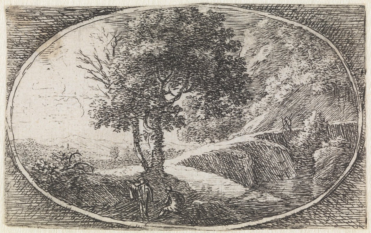 Paesaggio (n. 11 della serie: Variae campestrum fantasiae) da Herman van Swanevelt