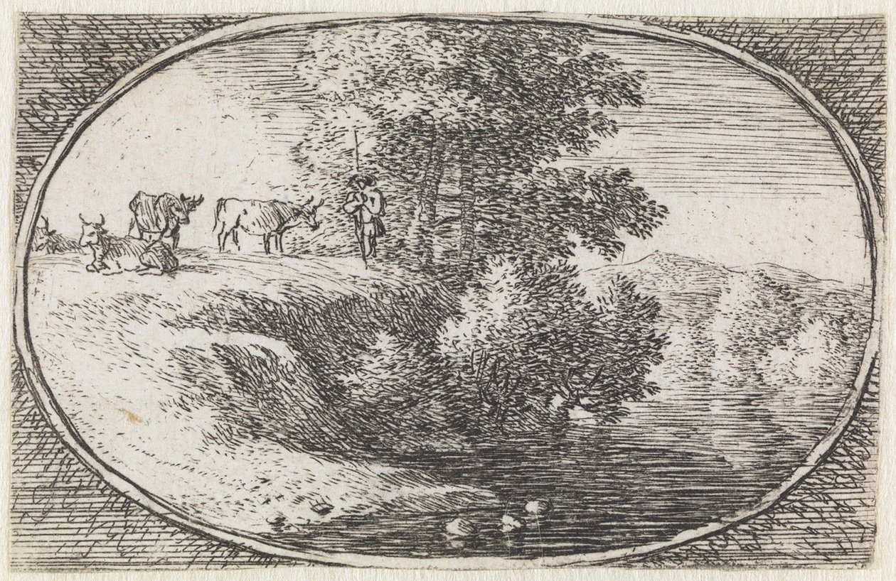 Paesaggio (n. 12 della serie: *variae campestrum fantasiae*) da Herman van Swanevelt