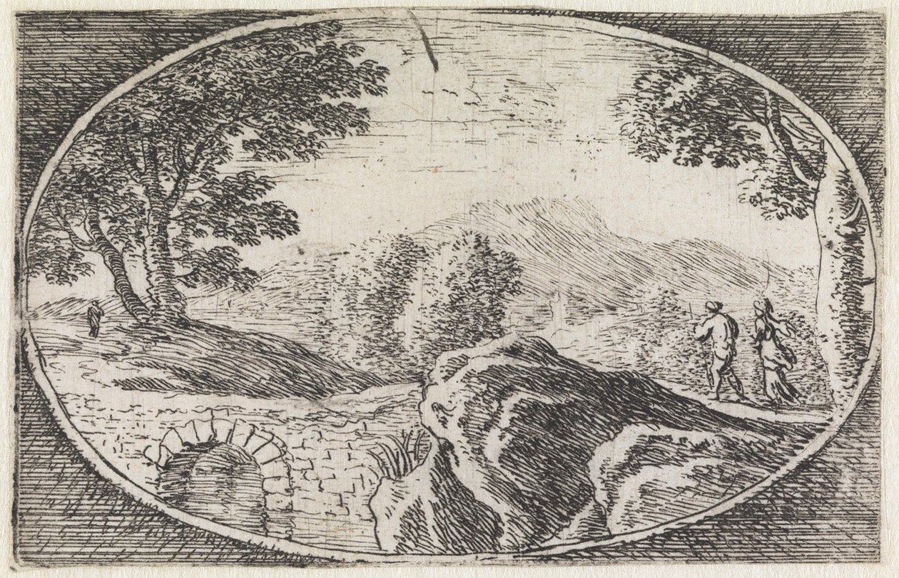 Paesaggio (n. 14 della serie: Varie fantasie campestri) da Herman van Swanevelt