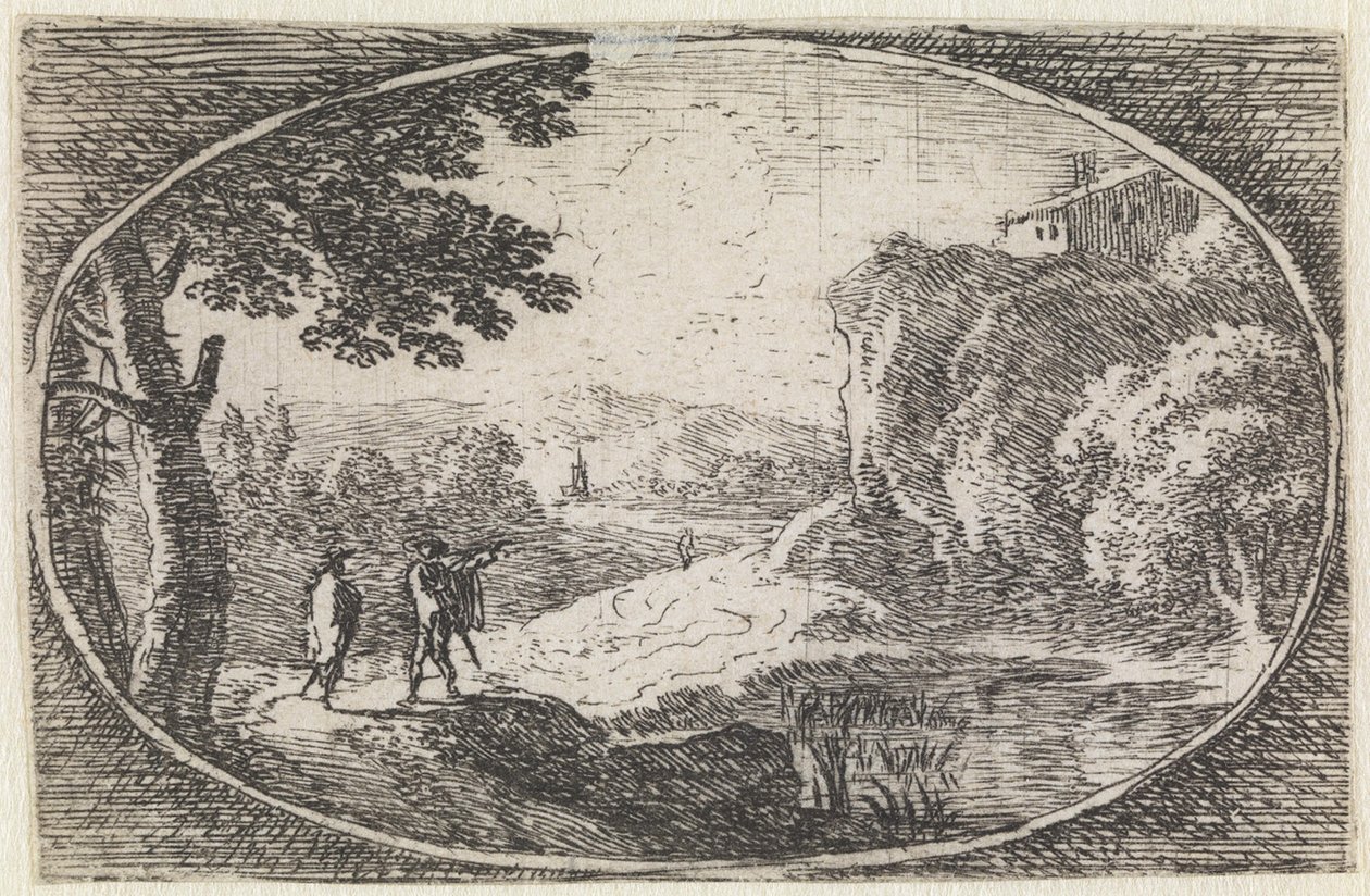 Paesaggio (n. 15 della serie: Varie campestrum fantasiae) da Herman van Swanevelt
