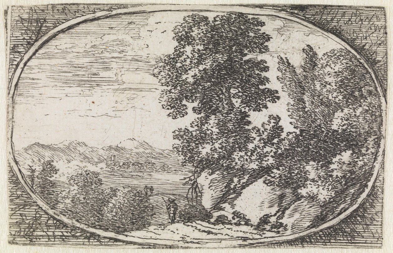 Paesaggio (n. 18 della serie: Varie campestrum fantasiae) da Herman van Swanevelt