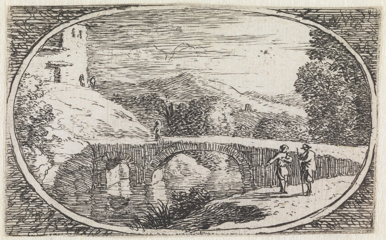 Paesaggio (n. 6 della serie: Variae campestrum fantasiae) da Herman van Swanevelt