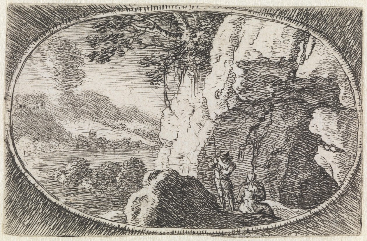 Paesaggio (n. 7 della serie: Variae Campestrum Fantasiae) da Herman van Swanevelt