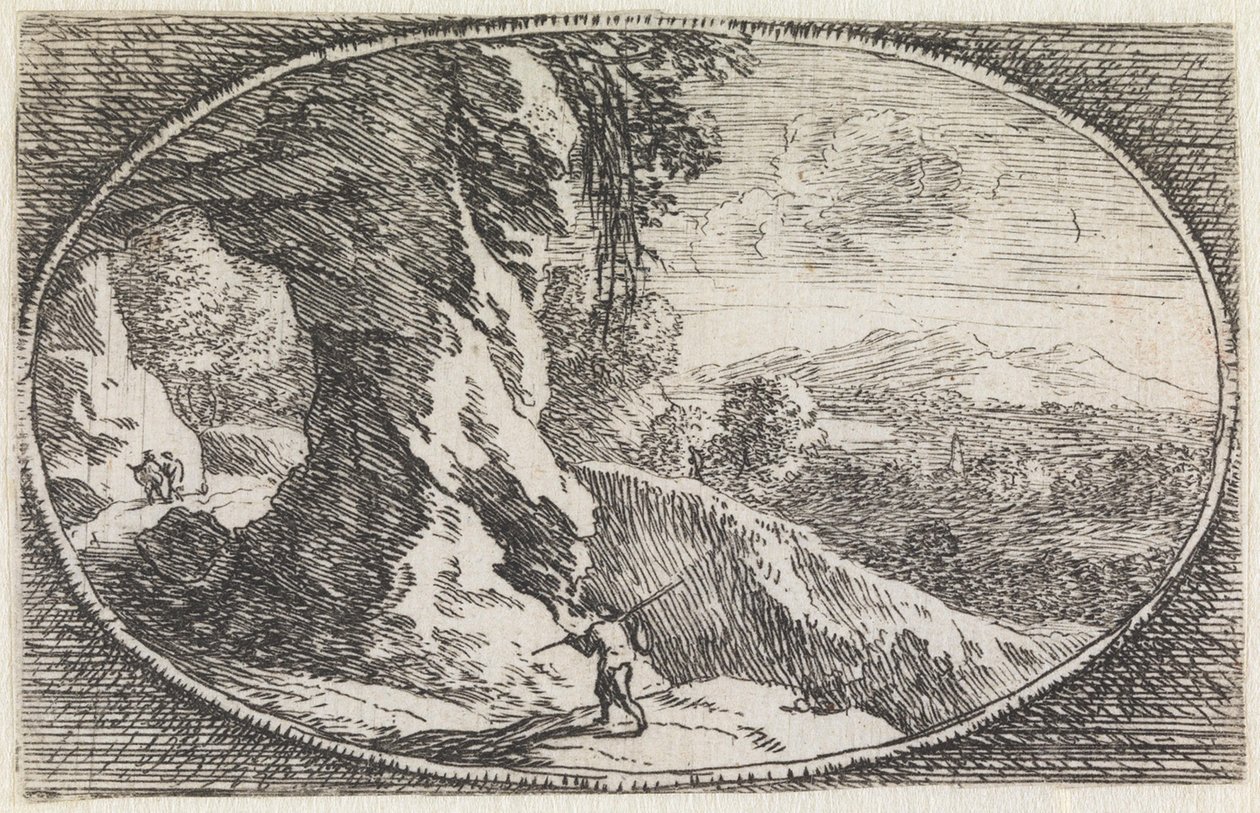 Paesaggio (n. 9 della serie: Variae campestrum fantasiae) da Herman van Swanevelt