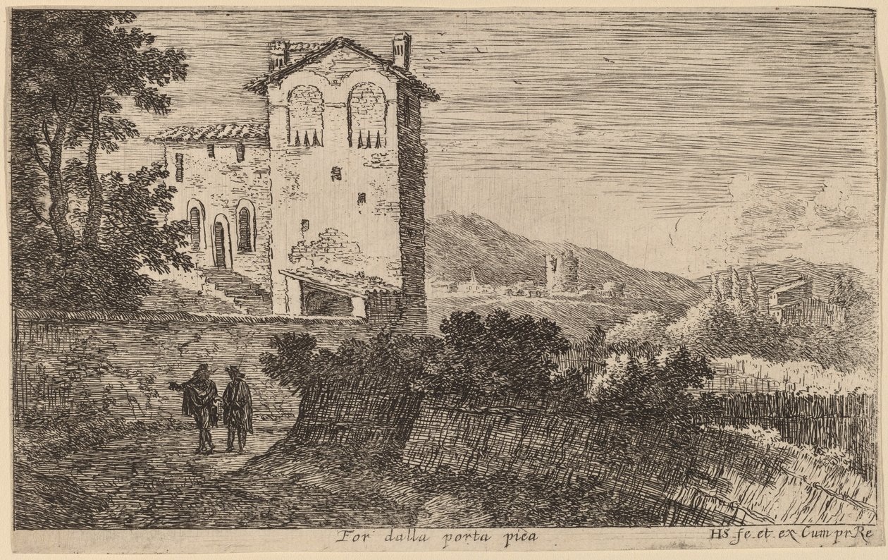 Villa fuori Porta Pia da Herman van Swanevelt