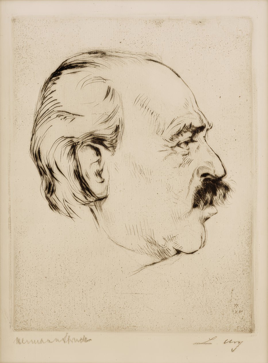 Ritratto di Lesser Ury da Hermann Struck