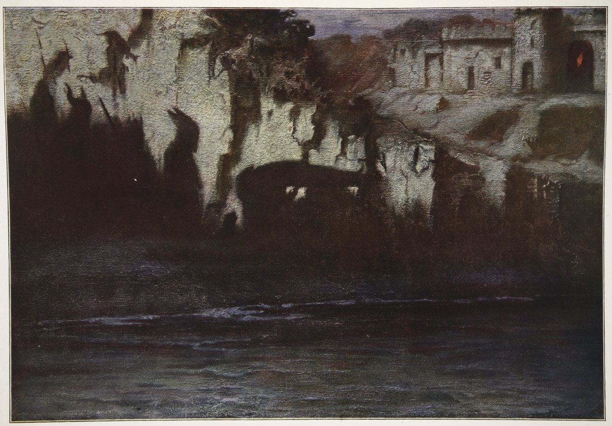 Il funerale di Sigfrido, 1906 da Hermann Hendrich