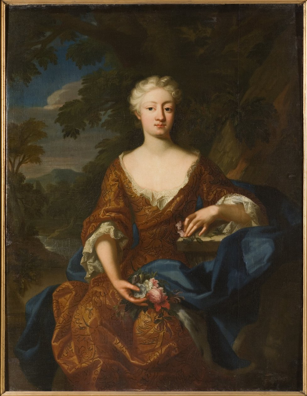 Ritratto della principessa Luise Dorothea di Prussia da Hermann Hendrik de (active 1700 1731) Quiter