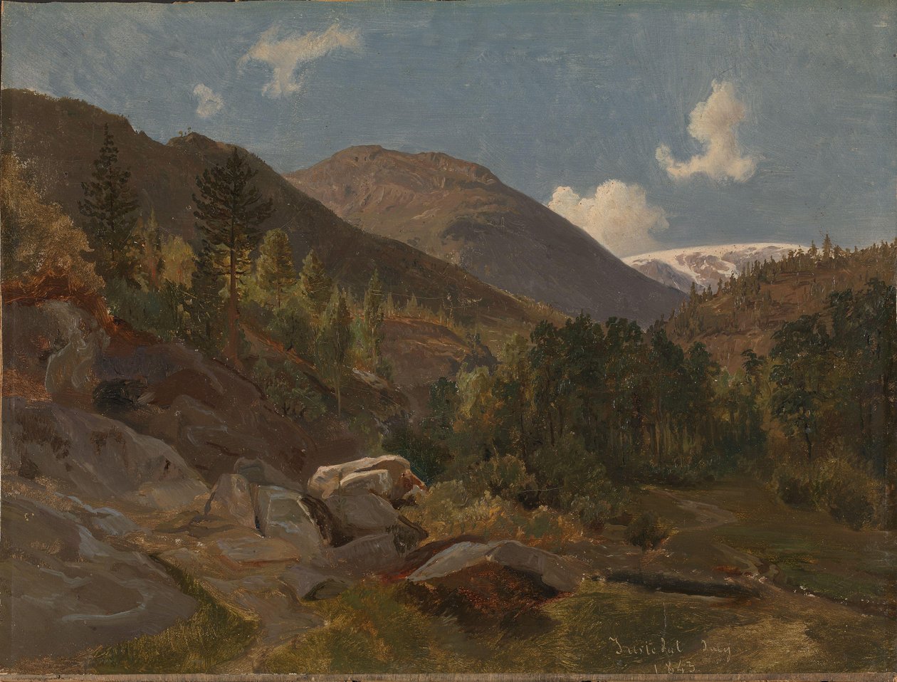 Paesaggio norvegese da Hermann Kauffmann the Elder