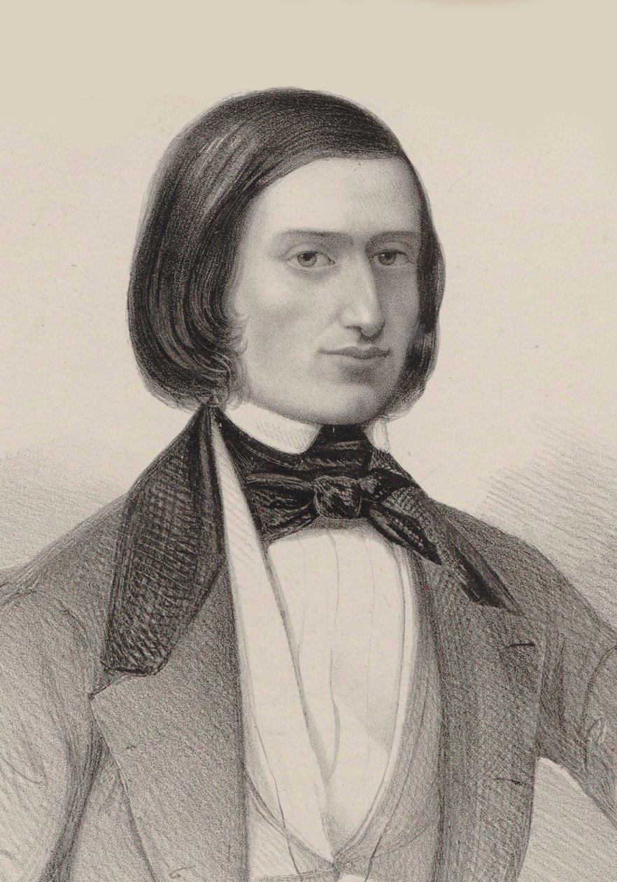 Ritratto di Jacques Offenbach 1819-1880, 1846 da Hermann Raunheim
