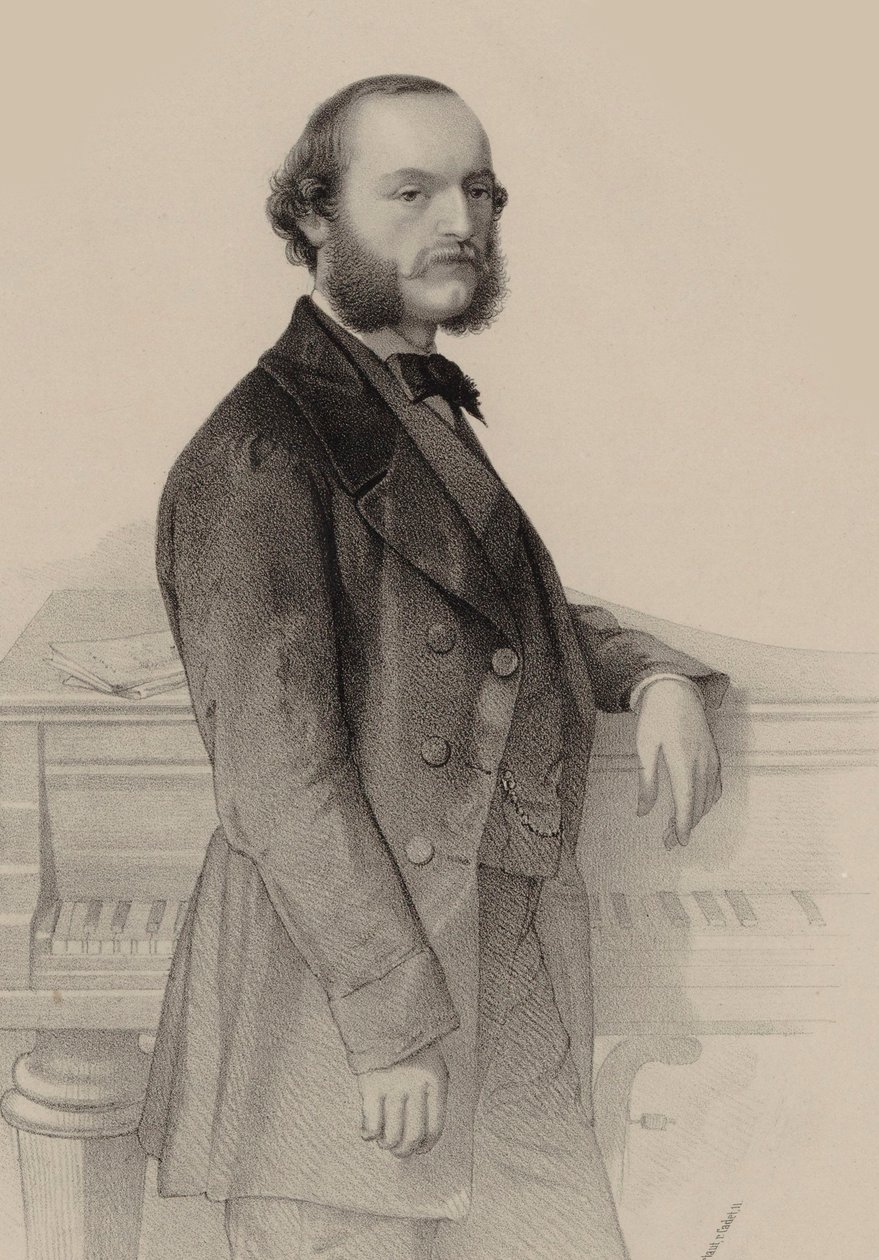 Ritratto del pianista e compositore Désiré Magnus 1828-1884 da Hermann Raunheim