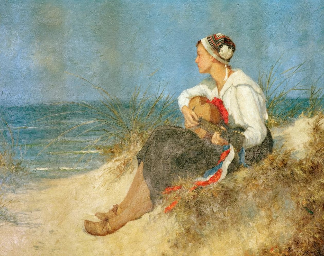 Momento di riflessione sulla spiaggia da Hermann Seeger