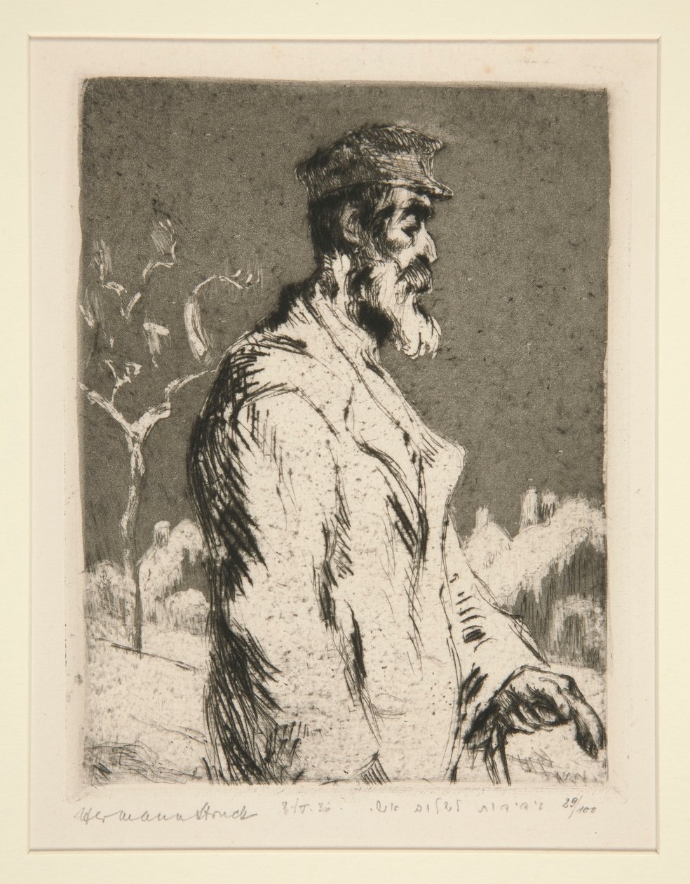 Figura Maschile, mezzo busto da Hermann Struck