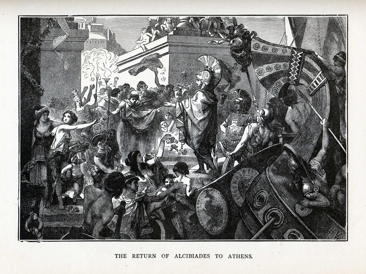 Il Ritorno di Alcibiade ad Atene da Hermann Vogel