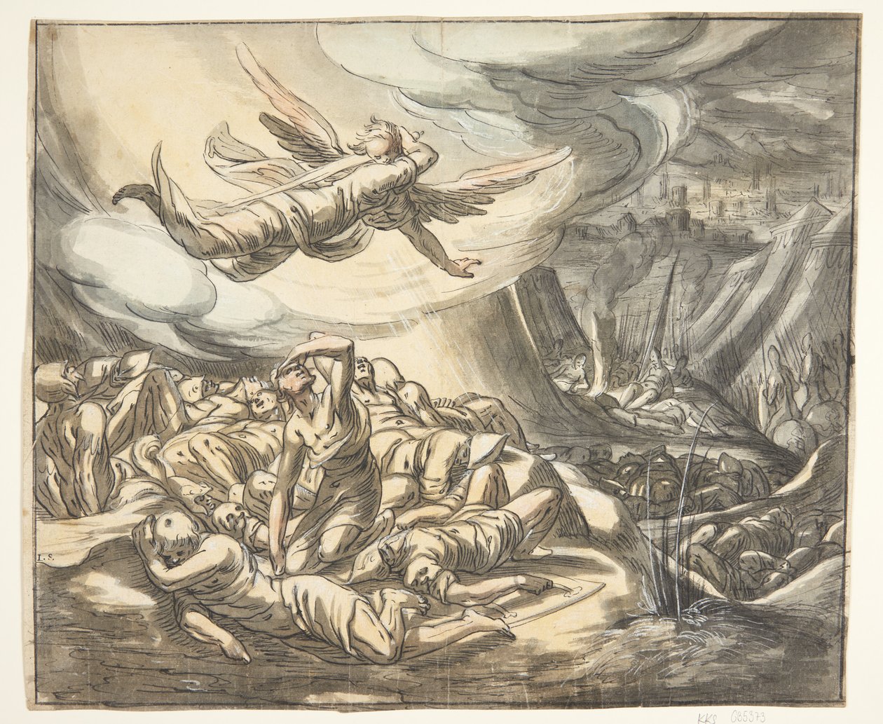 Angelo con spada sguainata da Hermann Weyer