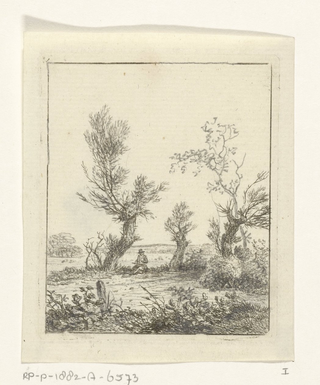Disegnatore tra i salici da Hermanus Fock